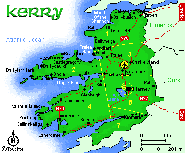 Map of Kerry